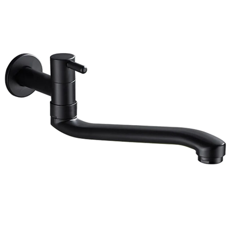 Bidcock Faucet Black Taps Bathroom Mop Faucet Washing Machine Faucet Outdoor Faucet for Garden 304 Stainless Steel