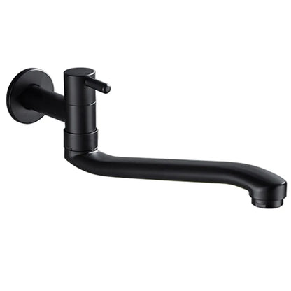 Bidcock Faucet Black Taps Bathroom Mop Faucet Washing Machine Faucet Outdoor Faucet for Garden 304 Stainless Steel