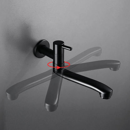 Bidcock Faucet Black Taps Bathroom Mop Faucet Washing Machine Faucet Outdoor Faucet for Garden 304 Stainless Steel