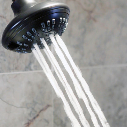 6 Function Luxury Shower Head - High Pressure Boosting, Adjustable Wall Mount, Bathroom Showerhead with Anti-Clog Nozzles for Low Flow Showers - 2.5 GPM - Oil-Rubbed Bronze