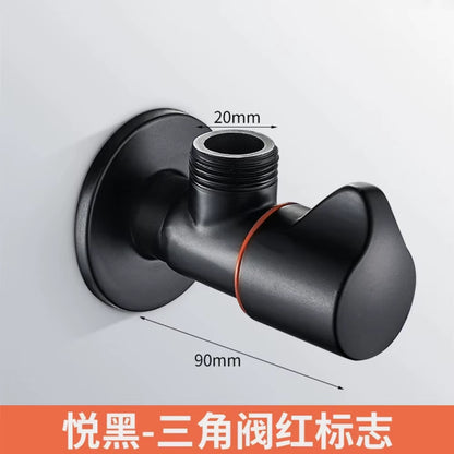 Black/Silver Angle Stainless Steel Faucet Kitchen Cold Hot Mixer Tap with Standard G1/2 Threaded for Bathroom Accessories
