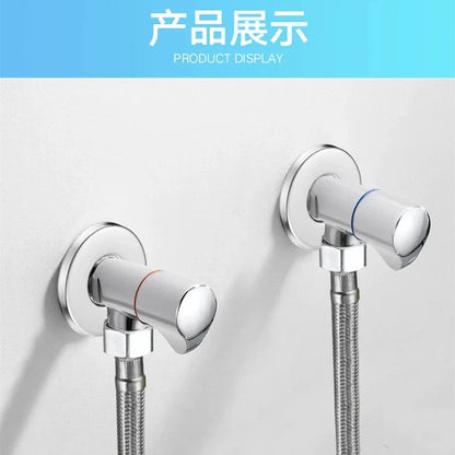 Black/Silver Angle Stainless Steel Faucet Kitchen Cold Hot Mixer Tap with Standard G1/2 Threaded for Bathroom Accessories