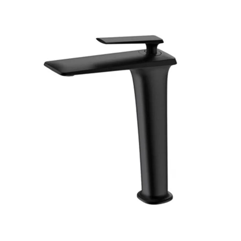 Luxury Black Rose Gold Wash Basin Taps Modern White Faucet Bathroom Luxury Basin Faucets Hot Cold Water Sink Tap Mixer
