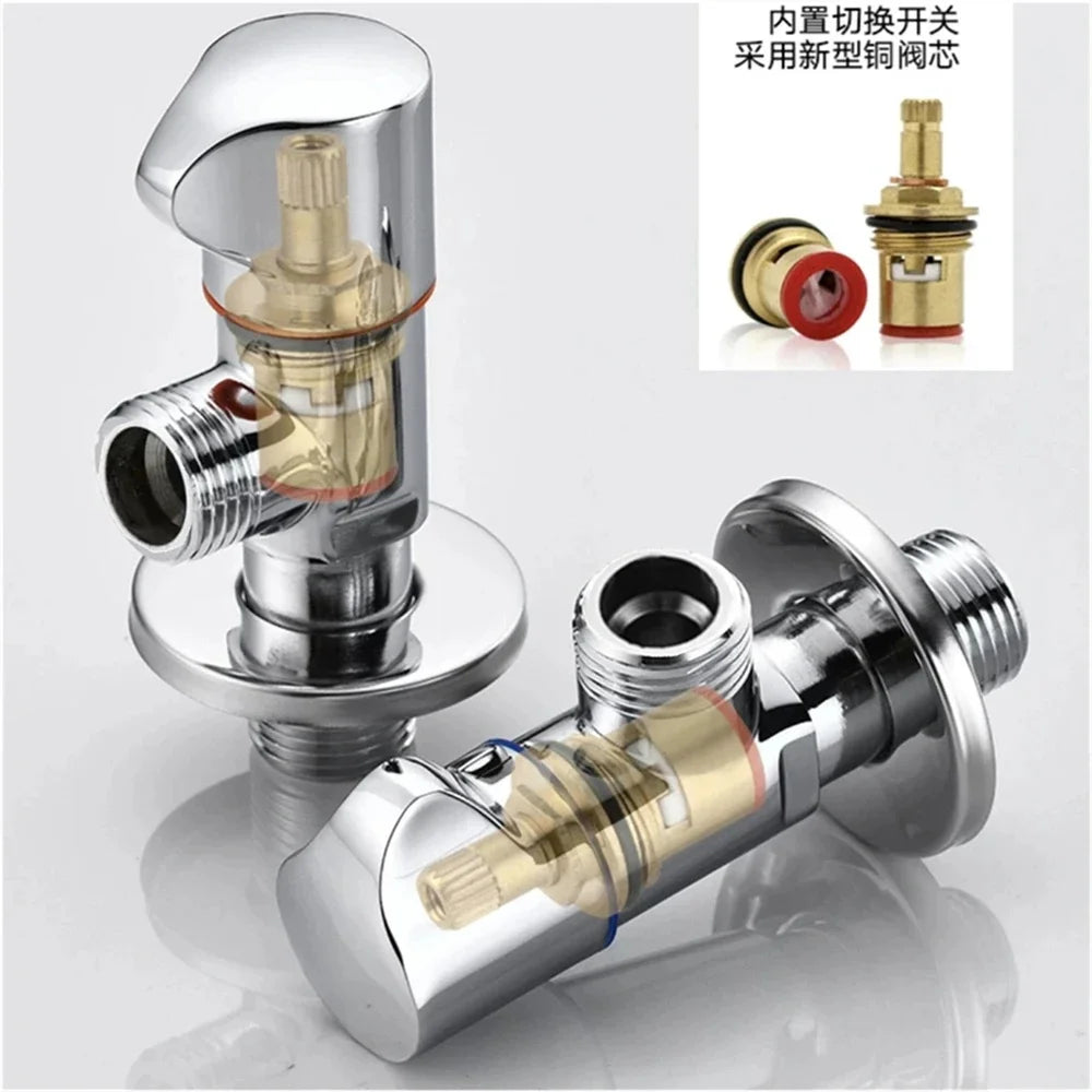 Black/Silver Angle Stainless Steel Faucet Kitchen Cold Hot Mixer Tap with Standard G1/2 Threaded for Bathroom Accessories