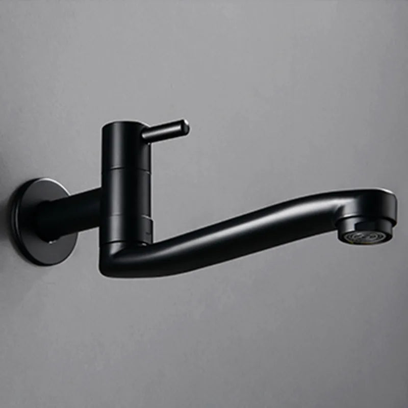 Bidcock Faucet Black Taps Bathroom Mop Faucet Washing Machine Faucet Outdoor Faucet for Garden 304 Stainless Steel