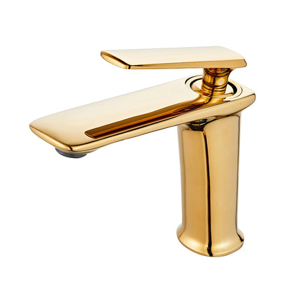Luxury Black Rose Gold Wash Basin Taps Modern White Faucet Bathroom Luxury Basin Faucets Hot Cold Water Sink Tap Mixer
