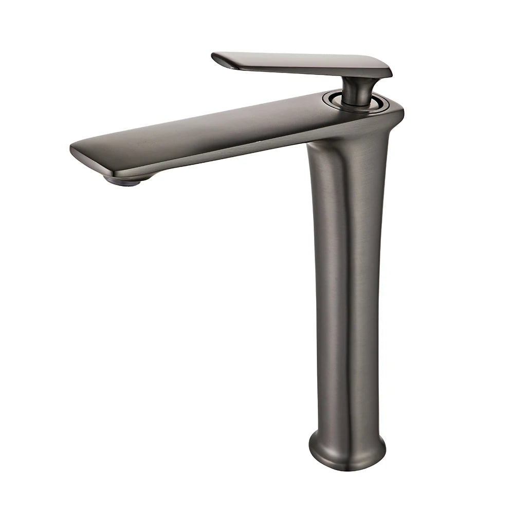 Luxury Black Rose Gold Wash Basin Taps Modern White Faucet Bathroom Luxury Basin Faucets Hot Cold Water Sink Tap Mixer