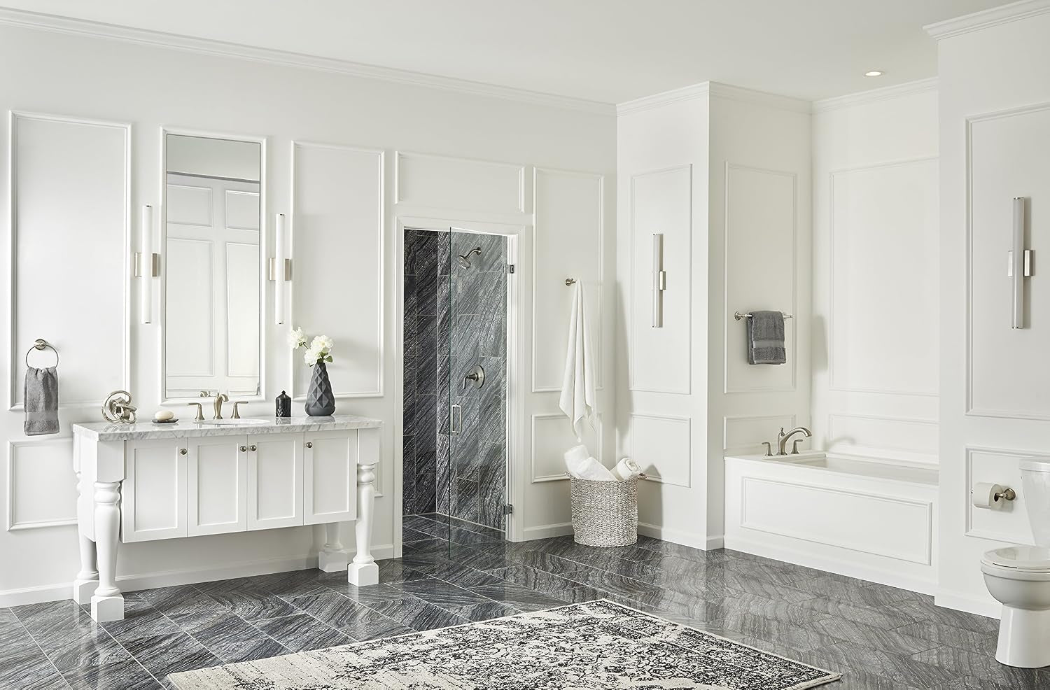 LG89-7MGK Northcott 1-Handle Shower, Trim Only, in Brushed Nickel
