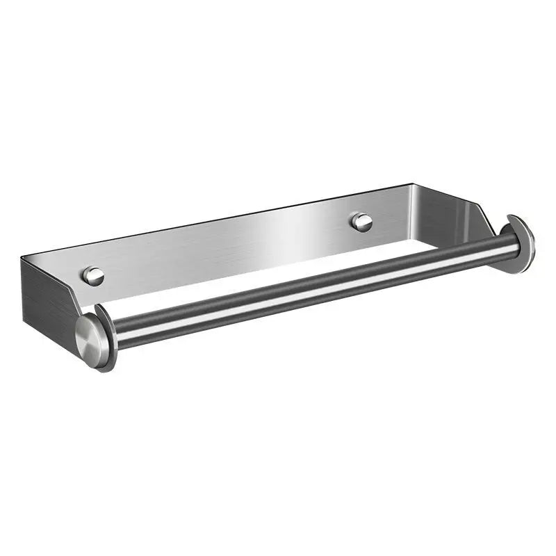 YITING SUS304 Stainless Steel Paper Towel Holder Kitchen Towel Holder Storage Rack Non-Perforated Plastic Wrap Holder 1 Pack